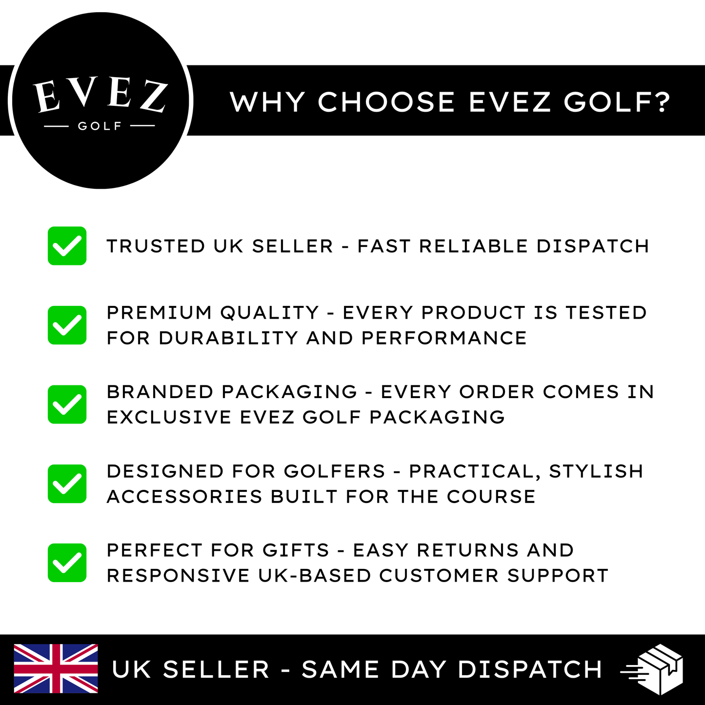 Evez Golf Magnetic Towel - 15x15cm