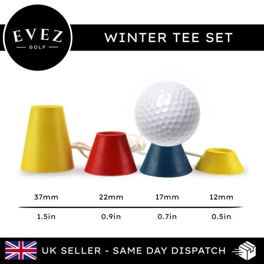 Winter Tee Set - 4 Tee Heights (37mm, 22mm, 17mm, 12mm)