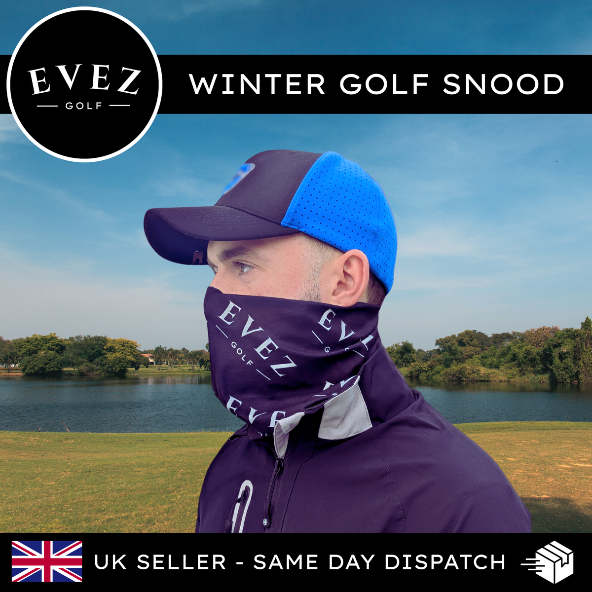 Evez Golf Snood - Soft Stretch Neck Warmer Evez Golf Snood - Soft Stretch Neck Warmer