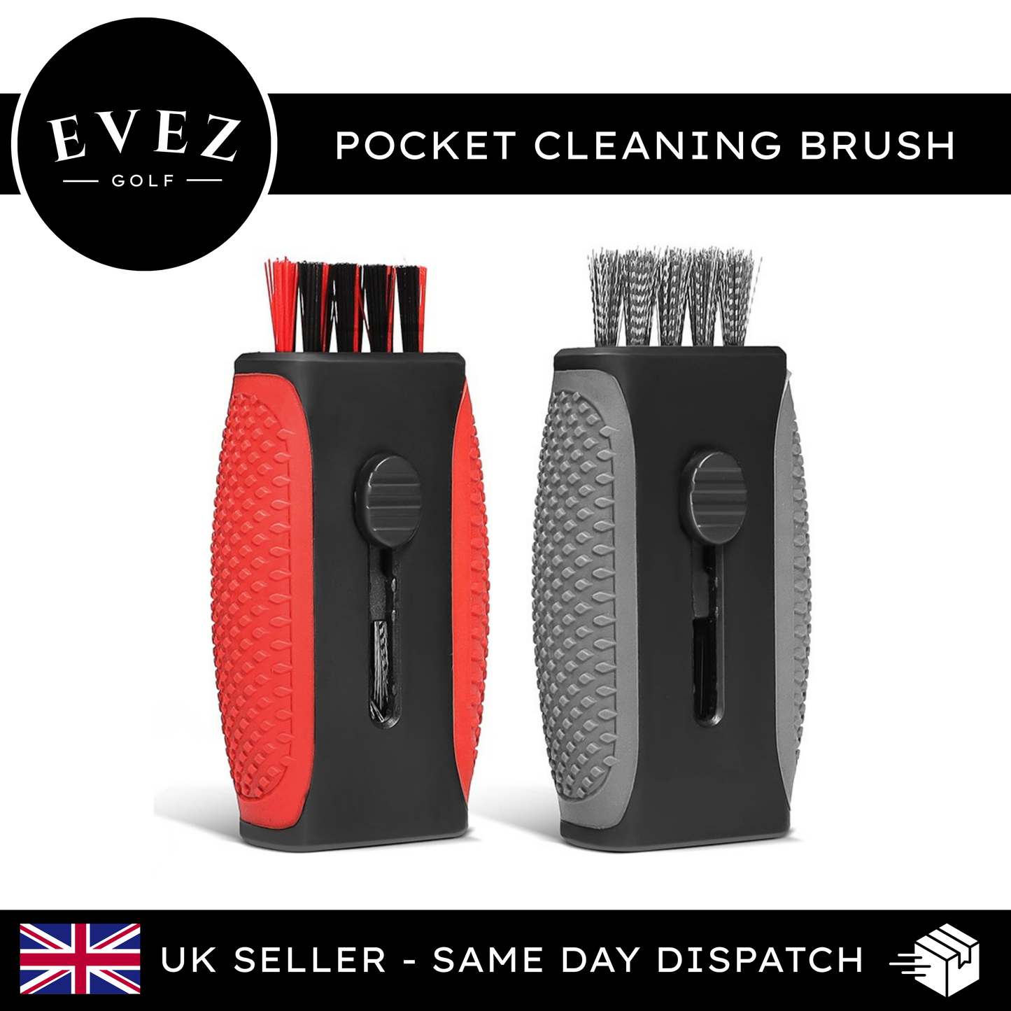 2-in-1 Pocket Brush - Golf Cleaning Tool