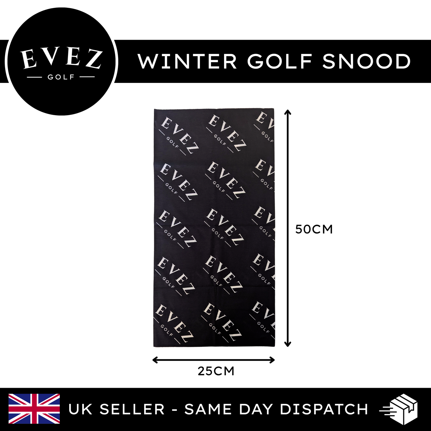 Evez Golf Snood - Soft Stretch Neck Warmer