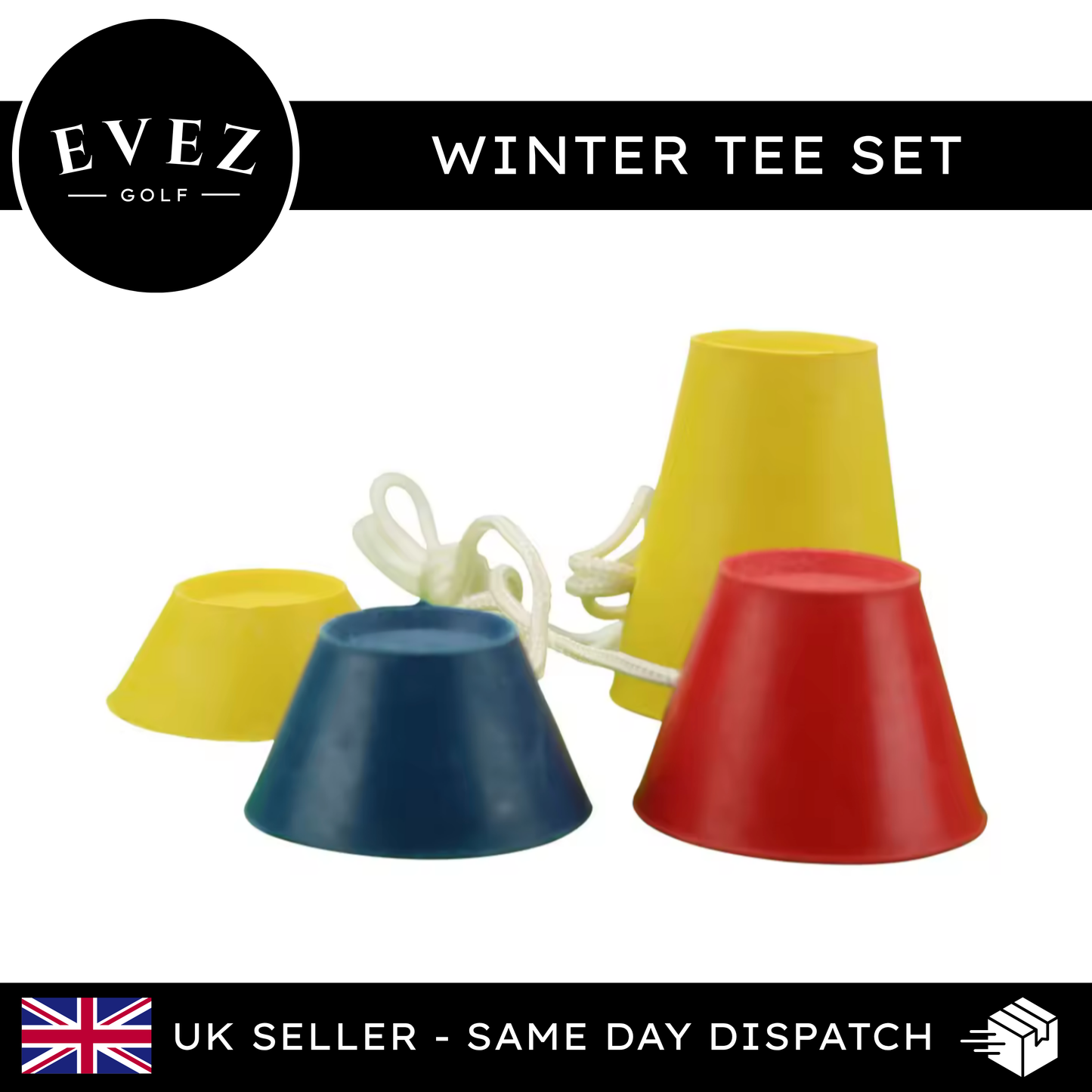 Winter Tee Set - 4 Tee Heights (37mm, 22mm, 17mm, 12mm)